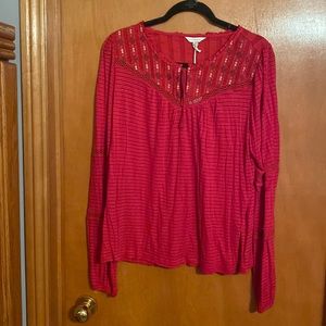 NWT lucky brand ladies long sleeve top size large